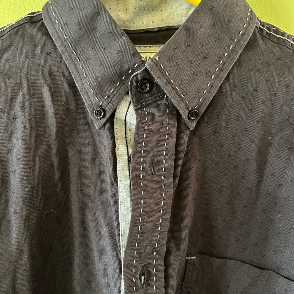 Panhandle Rough Stock Gray Button-Up Shirt
